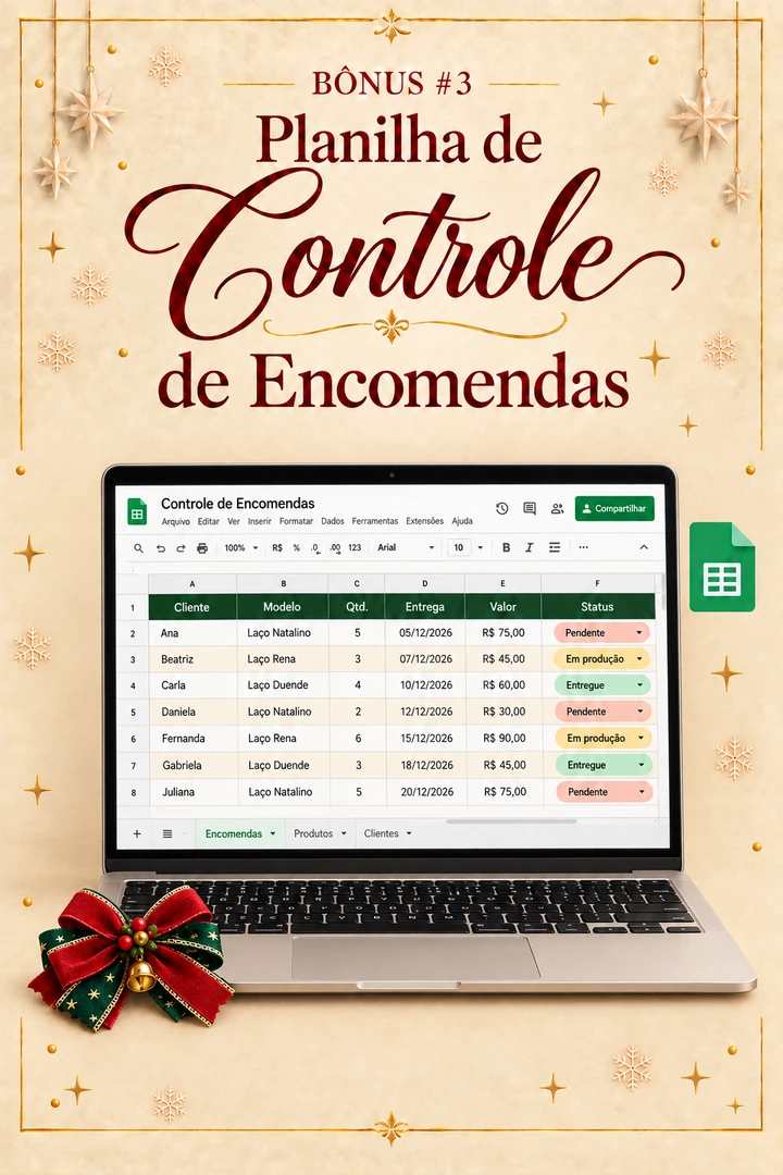 Planilha de Controle de Encomendas